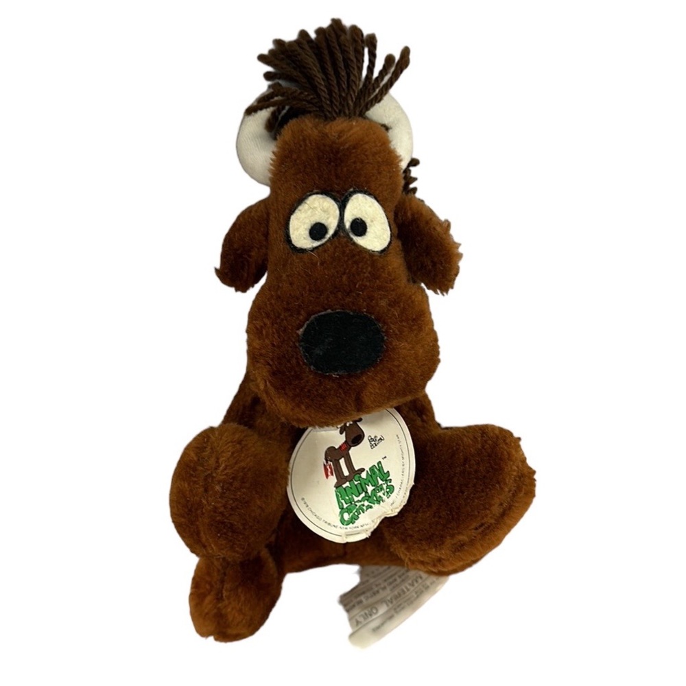 Vintage 1978 Animal Crackers Moose Yak Plush Stuffed Animal by Rocco Bollen